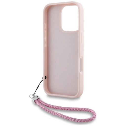 Karl Lagerfeld HC Quilted PU Initial Logo & Chain Strap case for iPhone 16 Pro Pink - Image 6