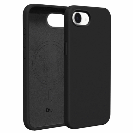 Etteri Silicone Mag case for iPhone 16e black - Image 10