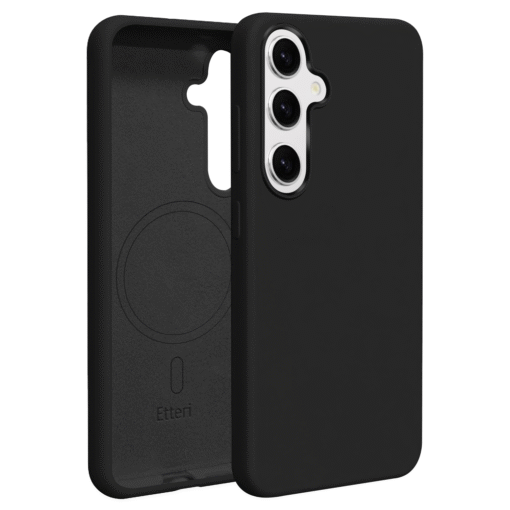 Etteri Silicone Mag case for Samsung Galaxy S25 Plus black - Image 10