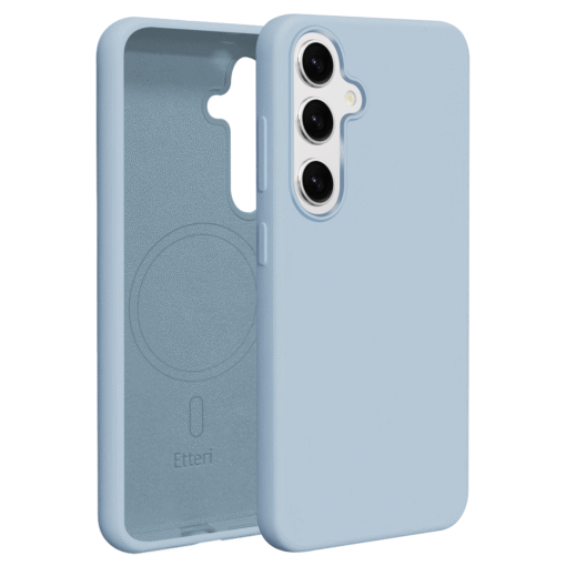 Etteri Silicone Mag case for Samsung Galaxy S25 light blue - Image 10