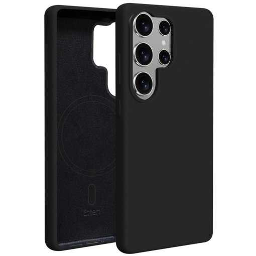 Etteri Silicone Mag case for Samsung Galaxy S25 Ultra black - Image 10