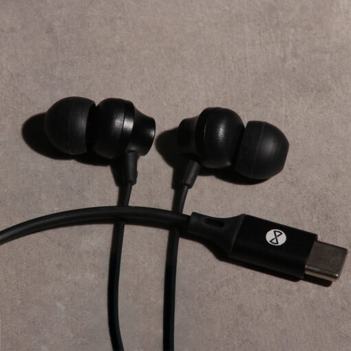 Forever wired earphones EP-02  USB-C black - Image 3