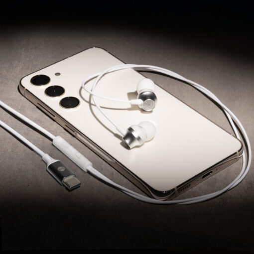 Forever wired earphones EP-02 USB-C white - Image 4