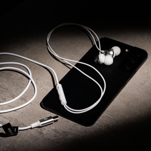 Forever wired earphones EP-02 USB-C white - Image 6