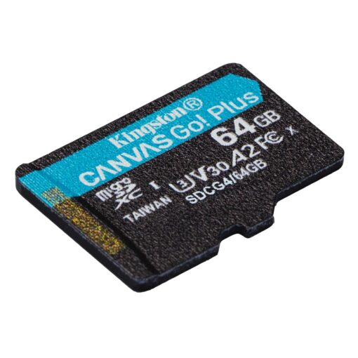 Kingston memory card 64GB microSDXC Canvas Go Plus Gen4 200MB/s A2 U3 V30 + adapter - Image 2