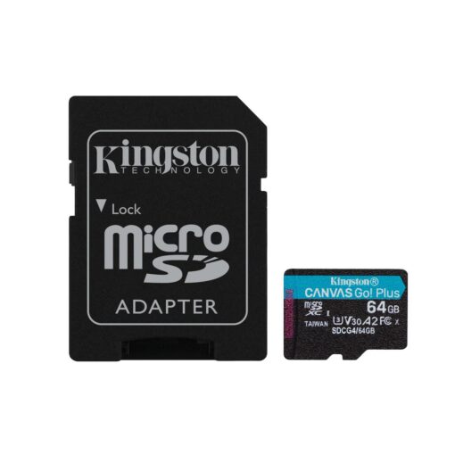 Kingston memory card 64GB microSDXC Canvas Go Plus Gen4 200MB/s A2 U3 V30 + adapter - Image 4