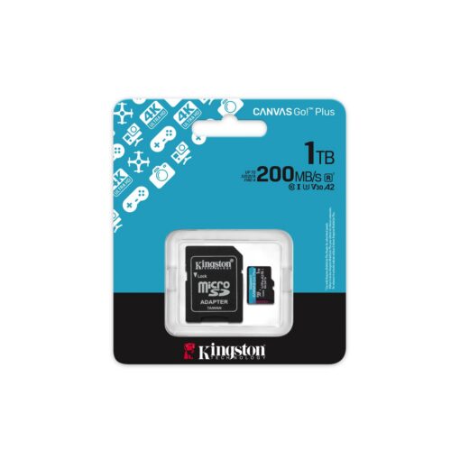 Kingston memory card 1TB microSDXC Canvas Go Plus Gen4 200MB/s A2 U3 V30 + adapter - Image 5