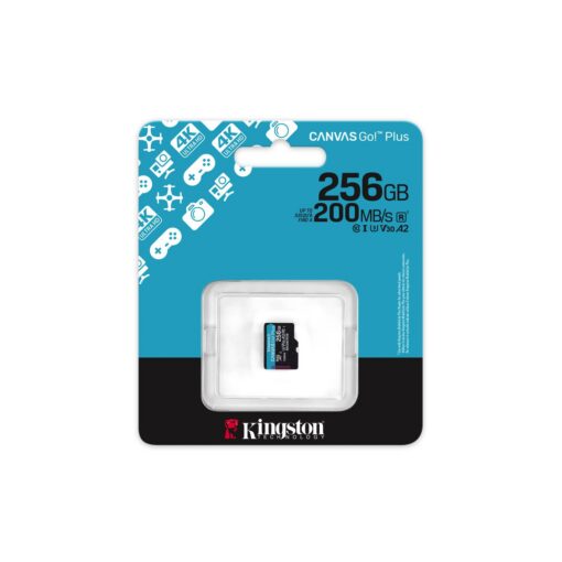 Kingston memory card 256GB microSDXC Canvas Go Plus Gen4 200MB/s A2 U3 V30 - Image 3