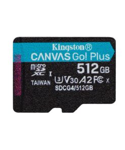Kingston memory card 512GB microSDXC Canvas Go Plus Gen4 200MB/s A2 U3 V30