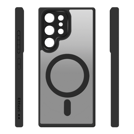 Etteri Matt Mag case for Samsung Galaxy S25 Ultra black - Image 3