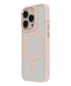 Satin Elegant Mag Case for iPhone 12 / 12 Pro 6,1" pink