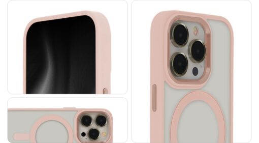 Satin Elegant Mag Case for iPhone 12 / 12 Pro 6,1" pink - Image 3
