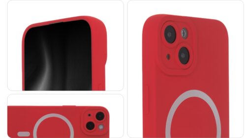 Silicon Soft Mag Case for iPhone 14 6,1" red - Image 3