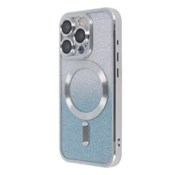 SparkleFlex Mag Case for iPhone 15 Pro Max 6,7" silver gradient