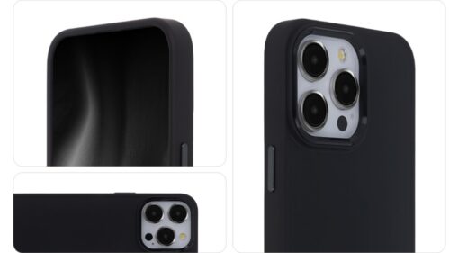 Satin Elegant Case for iPhone 14 Pro 6,1" black - Image 3
