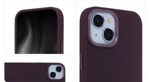 Satin Elegant Case for iPhone 14 Pro 6,1" burgundy - Image 3