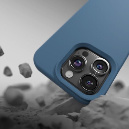 Etteri Silicone case for iPhone 12 / 12 Pro 6,1" dark blue - Image 17