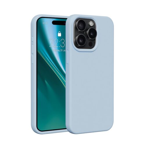Etteri Silicone case for iPhone 12 / 12 Pro 6,1" light blue - Image 12