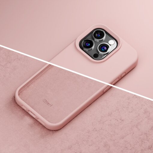 Etteri Silicone case for iPhone 15 Pro Max 6,7" light pink - Image 18