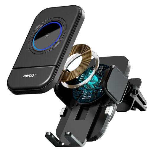 BWOO Automatic 15W Wireless Charger Car Holder ZJ137 - Image 3