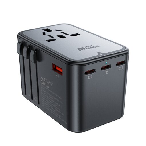 Universaalne reisilaadija Acefast Z1 75W GaN 2xUSB-A/3xUSB-C must