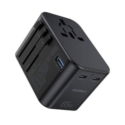 Universaalne reisilaadija Choetech PD5009 65W 2xUSB-C/USB-A must