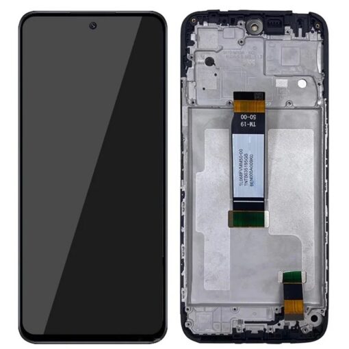 LCD ekraan Xiaomi Redmi 12 4G/12 5G/Poco M6 Pro 5G puutetundliku ekraaniga ja raamiga must ORG