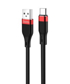 Laadimisjuhe Hoco U72 Type-C 1.2m silikoon must