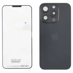 Back Glass (Original) - Black Titanium, Apple iPhone 15 Pro - 661-35700 (varuosa)