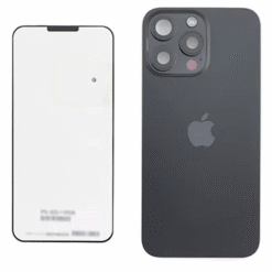 Back Glass (Original) - Black Titanium, Apple iPhone 15 Pro Max - 661-36907 (varuosa)