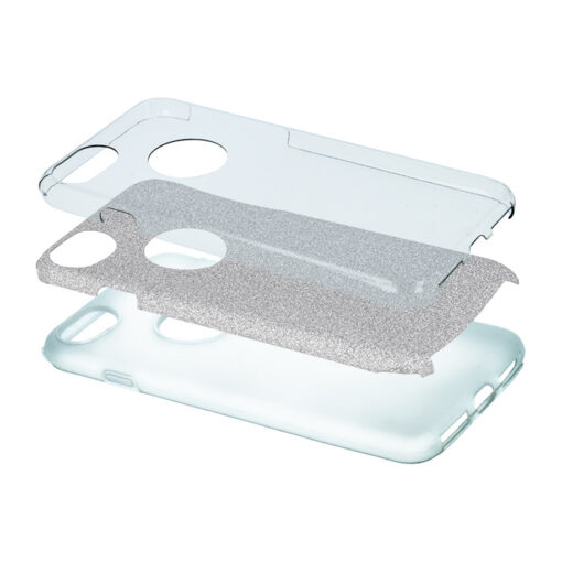 Glitter 3in1 case for iPhone 7 / 8 / SE 2020 / SE 2022 silver - Image 6