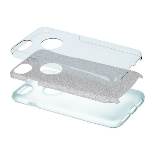 Glitter 3in1 case for iPhone 13 6,1" silver - Image 6