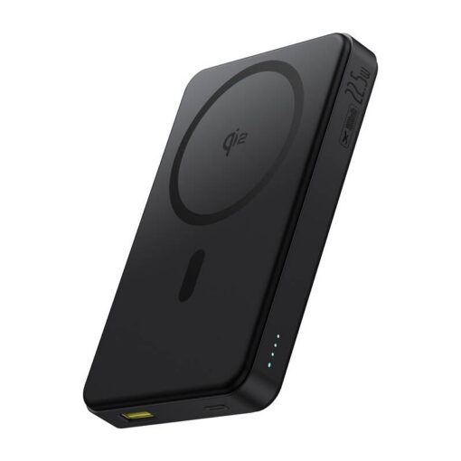 Akupank juhtmevaba laadimisega + USB-C + USB-A pesaga, 10.000 mAh, 22.5W, must, MagSafe ühilduv, Airpow2 Qi2 Magnetic, Baseus