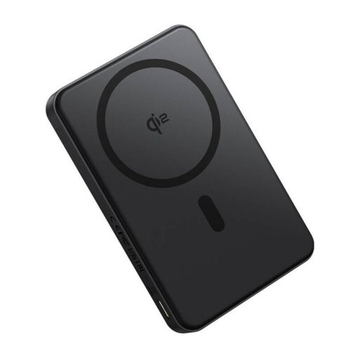 Akupank juhtmevaba laadimisega + USB-C + USB-A pesaga, 10.000 mAh, 22.5W, must, MagSafe ühilduv, Airpow2 Qi2 Magnetic, Baseus - Image 2