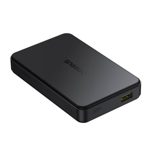 Akupank juhtmevaba laadimisega + USB-C + USB-A pesaga, 10.000 mAh, 22.5W, must, MagSafe ühilduv, Airpow2 Qi2 Magnetic, Baseus - Image 5