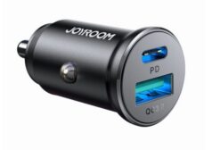 Car charger JOYROOM (JR-CCN05) (1xUSB-C; 1xUSB; 30W) black