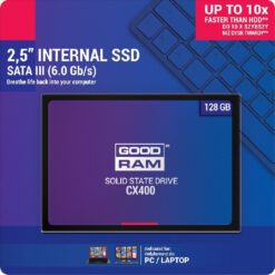 Hard drive SSD GOODRAM CX400 128GB (6.0Gb / s) SATAlll 2,5
