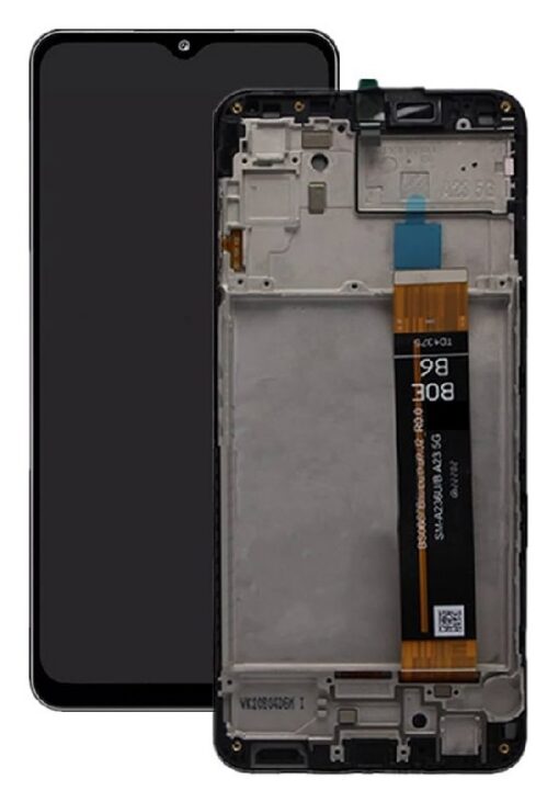 LCD screen Samsung A236 A23 5G with touch screen and frame Black original (used Grade B)