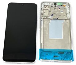 LCD screen Samsung A266 A26 5G with touch screen and frame Black original (service pack)
