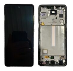 LCD screen Samsung A528 A52S 2021 with touch screen and frame Awesome Black original (used Grade B)