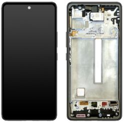 LCD screen Samsung A536 A53 5G 2022 with touch screen and frame Awesome Black original (used Grade B)
