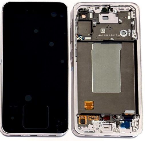 LCD screen Samsung A566 A56 5G with touch screen and frame Awesome Graphite original (service pack)