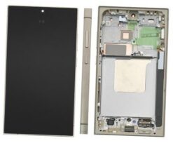 LCD screen Samsung S928 S24 Ultra with touch screen and frame Titanium Grey/Orange/Violet original (service pack)