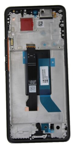 LCD screen Xiaomi Poco X7 5G with touch screen with frame Black original (service pack)