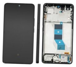 LCD screen Xiaomi Redmi Note 14 5G with touch screen with frame Midnight Black original (service pack)