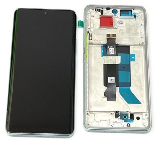 LCD screen Xiaomi Redmi Note 14 Pro 5G with touch screen with frame Coral Green original (service pack)