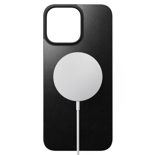 Tagakülje kaitsekaas Magnetic Leather Back, Apple iPhone 16 Pro Max, must, naturaalsest nahast, MagSafe ühilduv, Nomad - Image 5