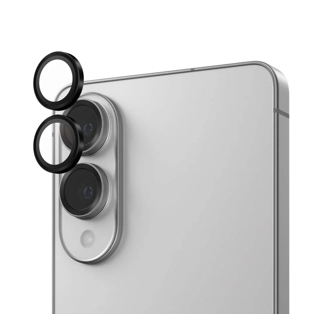 Tagakaamerate kaitseklaasid Hoops, Samsung Galaxy S25 Edge, musta äärega, PanzerGlass