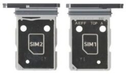SIM card holder Samsung A566 A56 5G Awesome Lightgrey original (service pack)