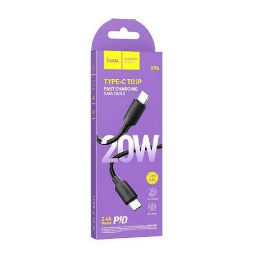 USB cable HOCO X96 "USB-C (Type-C) to Lightning" (20W) 1m black